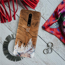 Wood Surface and Snowflakes Pattern Mobile Case Cover For Oneplus 7 pro