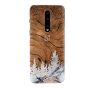 Wood Surface and Snowflakes Pattern Mobile Case Cover For Oneplus 7 pro