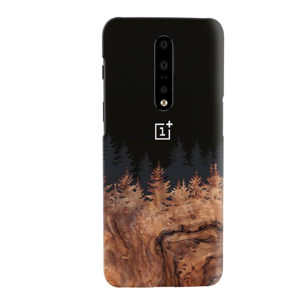 Wood Pattern With Snowflakes Pattern Mobile Case Cover For Oneplus 7 pro