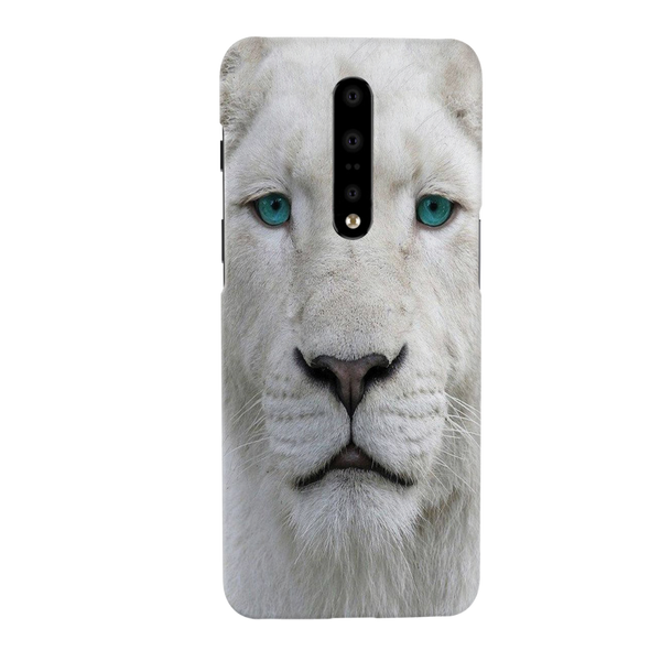 White Lion Portrait Pattern Mobile Case Cover For Oneplus 7 pro
