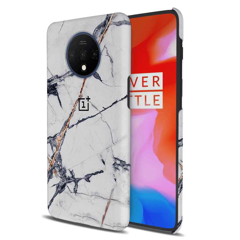 White Marble Pattern Mobile Case Cover For Oneplus 7t