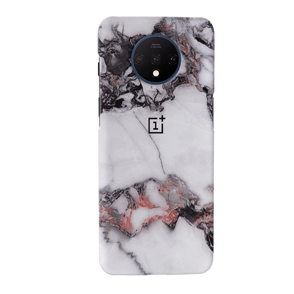 White & Black Marble Pattern Mobile Case Cover For Oneplus 7t