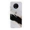 Black Patch White Marble Pattern Mobile Case Cover For Oneplus 7t