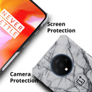 Light Grey Marble Pattern Mobile Case Cover For Oneplus 7t