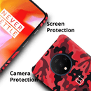Military Red Camo Pattern Mobile Case Cover For Oneplus 7t