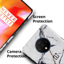 White Marble Pattern Mobile Case Cover For Oneplus 7t