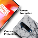 Light Grey Marble Pattern Mobile Case Cover For Oneplus 7t Pro