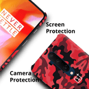 Military Red Camo Pattern Mobile Case Cover For Oneplus 7t Pro