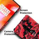 Military Red Camo Pattern Mobile Case Cover For Oneplus 7 Pro