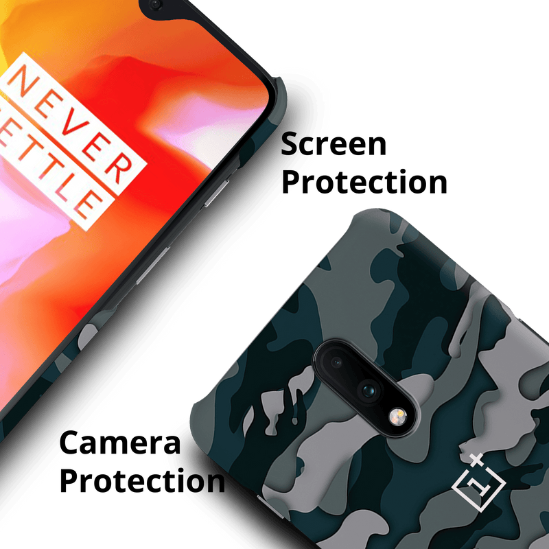 Military Camo Pattern Mobile Case Cover For Oneplus 7