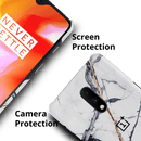 White Marble Pattern Mobile Case Cover For Oneplus 7