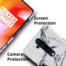 White Marble Pattern Mobile Case Cover For Oneplus 7t Pro