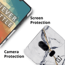 White Marble Pattern Mobile Case Cover For Oneplus 6