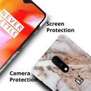 Lite Pink Marble Pattern Mobile Case Cover For Oneplus 7