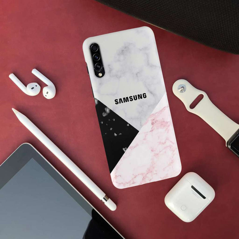 Pink Black & White Pattern Mobile Case Cover For Galaxy A50S