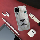 White Lion Portrait Pattern Mobile Case Cover For Iphone 11 Pro