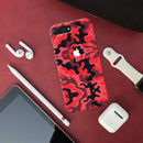 Military Red Camo Pattern Mobile Case Cover For Iphone 7 Plus