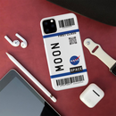 Flying to Moon Flight Ticket Pattern Mobile Case Cover For Iphone 11 Pro Max