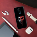 Red Skull Face Pattern Mobile Case Cover For Oneplus 7t Pro