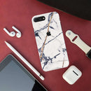 White Marble Pattern Mobile Case Cover For Iphone 7 Plus