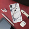 White Marble Pattern Mobile Case Cover For Iphone XR