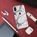 White Marble Pattern Mobile Case Cover For Iphone X