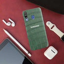 Green Boxes Pattern Mobile Case Cover For Galaxy M30
