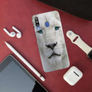 White Lion Portrait Pattern Mobile Case Cover For Galaxy M30