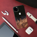 Wood Pattern With Snowflakes Pattern Mobile Case Cover For Iphone 11 Pro