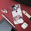 White & Black Marble Pattern Mobile Case Cover For Iphone 7 Plus