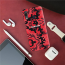 Military Red Camo Pattern Mobile Case Cover For Galaxy A20