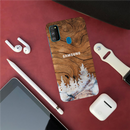 Wood Surface and Snowflakes Pattern Mobile Case Cover For Galaxy M30s