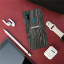 Black Wood Surface Pattern Mobile Case Cover For Galaxy M30s