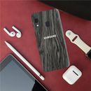 Black Wood Surface Pattern Mobile Case Cover For Galaxy A30