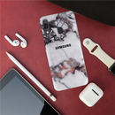 White & Black Marble Pattern Mobile Case Cover For Galaxy A30