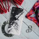 Galaxy A30 Black Cloud Marble Pattern
