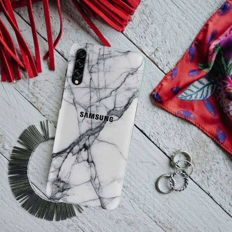Light Grey Marble Pattern Mobile Case Cover For Galaxy A50