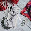 Light Grey Marble Pattern Mobile Case Cover For Galaxy A20S
