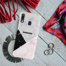 Pink Black & White Pattern Mobile Case Cover For Galaxy A30