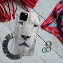 White Lion Portrait Pattern Mobile Case Cover For Iphone 11 Pro
