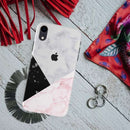 Pink Black & White Marble Pattern Mobile Case Cover For Iphone XR