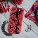 Military Red Camo Pattern Mobile Case Cover For Redmi Note 8 Pro