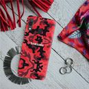 Military Red Camo Pattern Mobile Case Cover For Galaxy A20