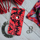 Military Red Camo Pattern Mobile Case Cover For Iphone 7 Plus