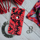 Military Red Camo Pattern Mobile Case Cover For Iphone XS MAX