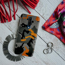 Camo Black And Pink Pattern Mobile Case Cover For Oneplus 7t Pro