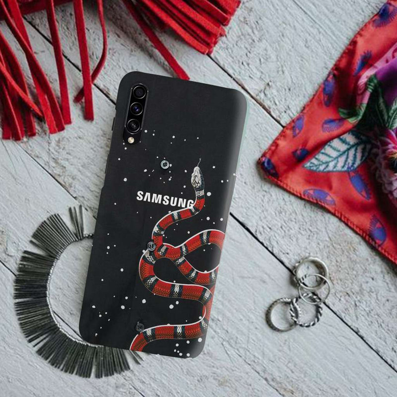 Snake in Galaxy Pattern Mobile Case Cover For Galaxy A50