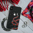 Snake in Galaxy Pattern Mobile Case Cover For Iphone X