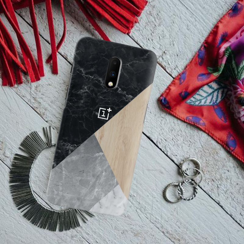 Tiles and Wooden Pattern Mobile Case Cover For Oneplus 7