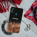 Wood Pattern With Snowflakes Pattern Mobile Case Cover For Galaxy M30s